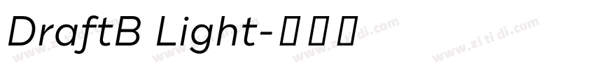 DraftB Light字体转换